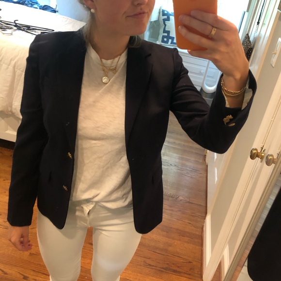 J Crew Classic Navy Blazer NWOT - Picture 1 of 7